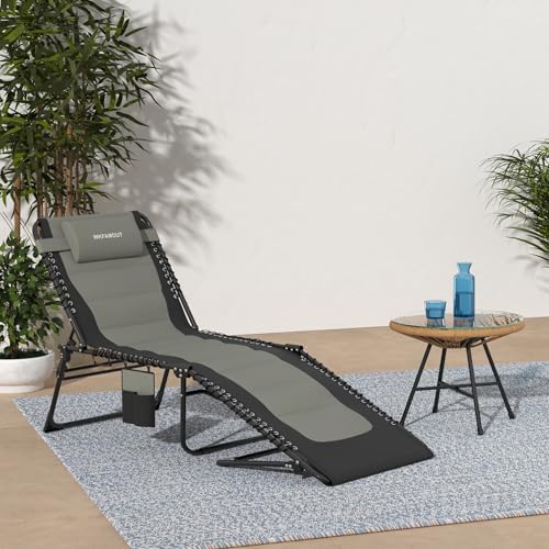 Outdoor Folding Lounge Chair Padded - Image 2