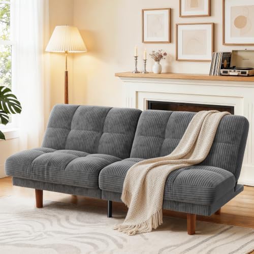 Marsail 70" Convertible Futon Sofa Bed, Small Recliner Sleeper Sofa by Marsail