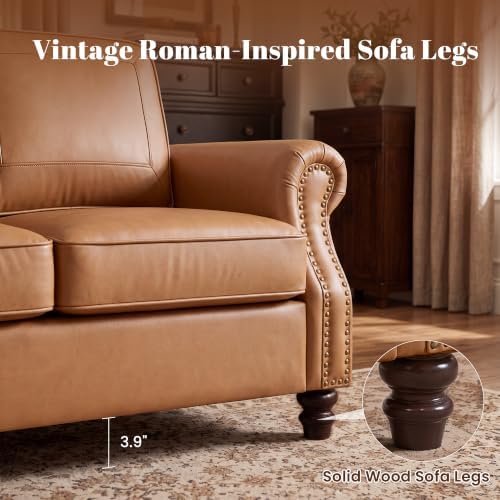 Kingfun Faux Leather Loveseat Sofa - Image 4