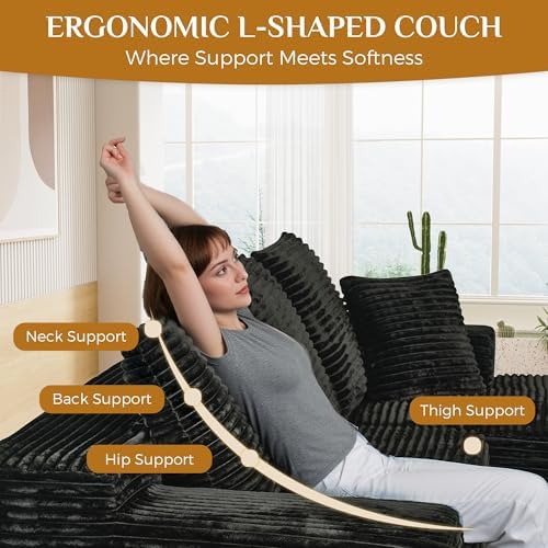 108" Boneless Cloud Sectional Couches - Image 6