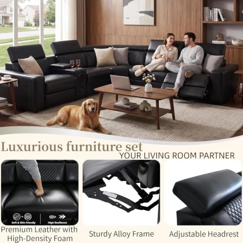 Power Reclining Sectional Sofa - Image 5