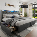 Upholstered King Size Bed Frame by Doltoro