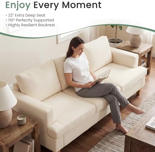 Fiona's magic 4 Seats Couch Set, 2 Piece Set Comfy Sofa, Loveseat Sofa*2 - Image 3