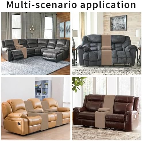Easy-Going 2-Piece Recliner Console Cover Camel - Image 2