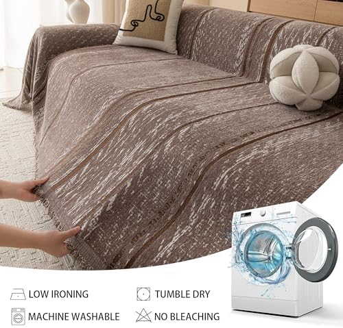 MEETSKY Boho Couch Covers for Sofa, Couch Covers for Dogs, Modern Sofa - Image 5