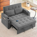 Korser 55.5'' 3-in-1 Convertible Sofa Bed, Pull Out Couch by KORSER
