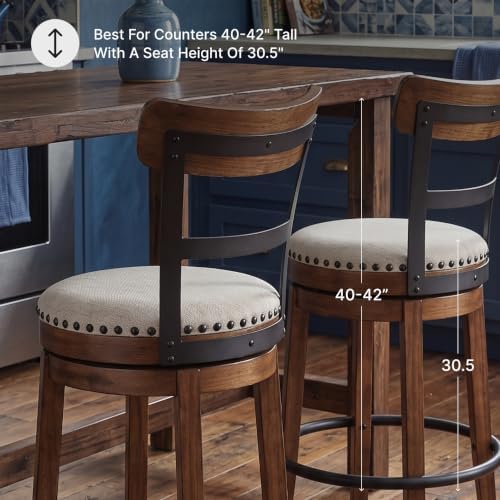 Signature Design by Ashley Valebeck Swivel Bar Stool - Image 4