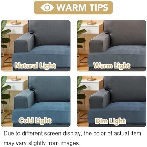 H.VERSAILTEX Stretch Velvet 2 Piece T Cushion Sofa Slipcovers - Image 4
