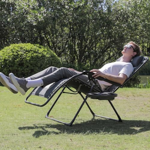 Colegence Oversized Zero Gravity Chairs Set of 2, 400-lb Capacity Recliner - Image 2