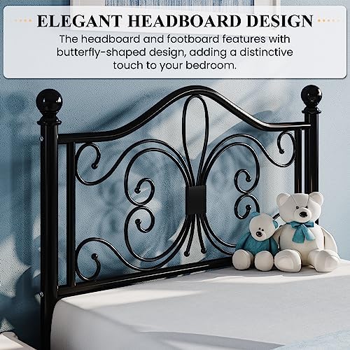 SHA CERLIN Twin XL Size Metal Bed Frame - Image 4