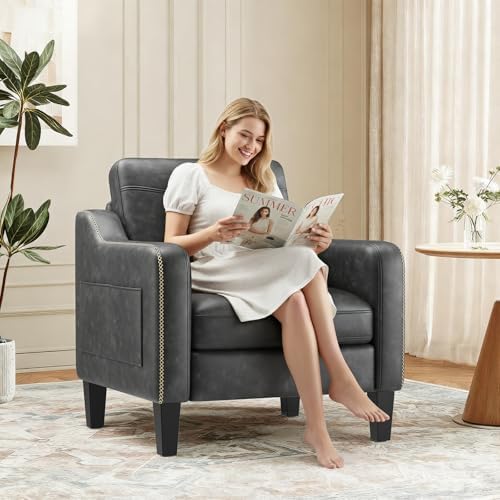 MALOL PU Leather Accent Chair Set of 2 - Image 3