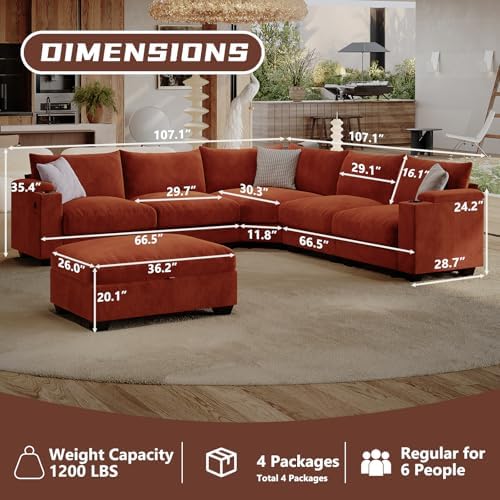 107" L Shaped Sectional Couches - Image 2