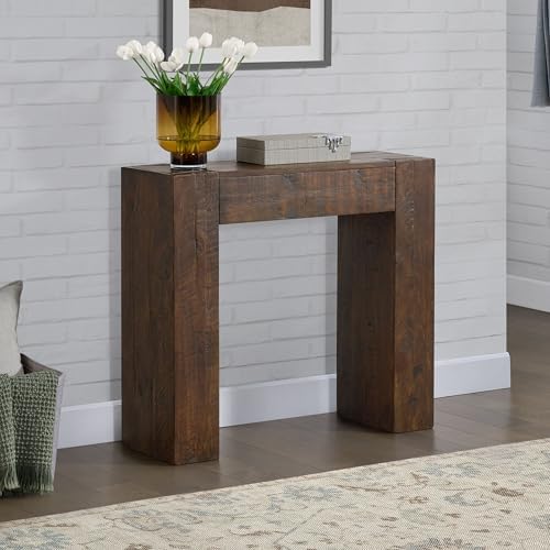 Alaterre Furniture Stockyard Solid Wood Console Table, 36 Inch - Image 4