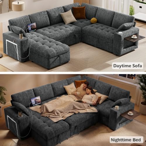 Vipbear 111" Modular Sectional Sleeper Sofa - Image 4