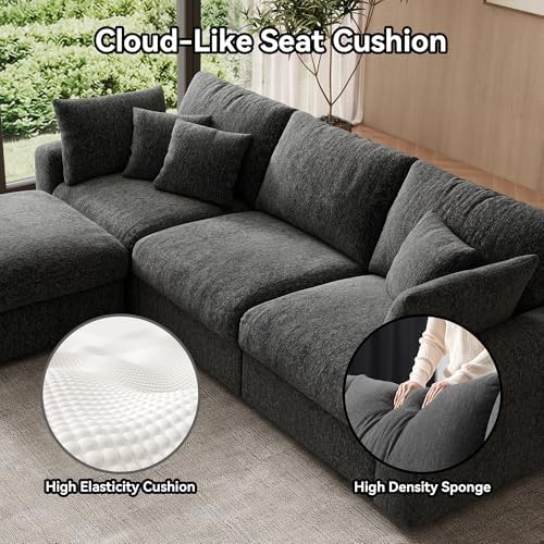 WorthFurni 107” Cloud Sectional Couches - Image 5