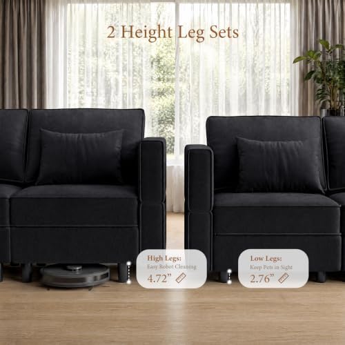 Vesgantti 118" 8 Seats Modular Sectional Sleeper Sofa - Image 6