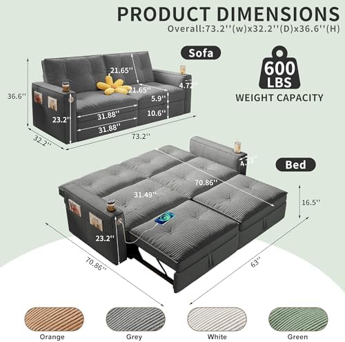 Queen Sleeper Sofa Bed - Image 2