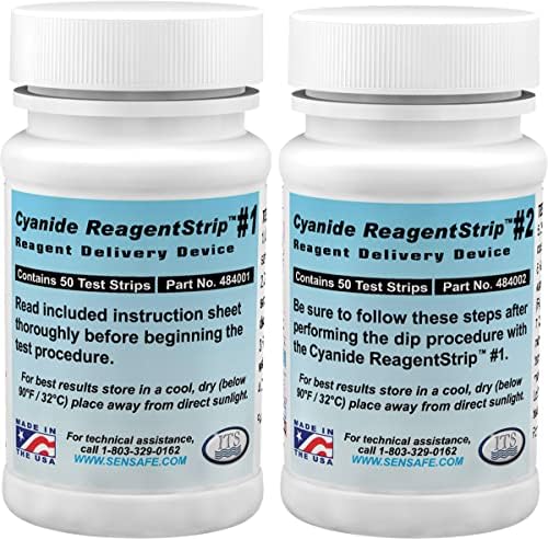 Industrial Test Systems eXact 484003 Cyanide ReagentStrip Test Kit, 2 Minutes by IndustrialTestSystems