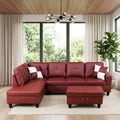 Faux Leather Sectional Couches for Living Room by Topcomfy
