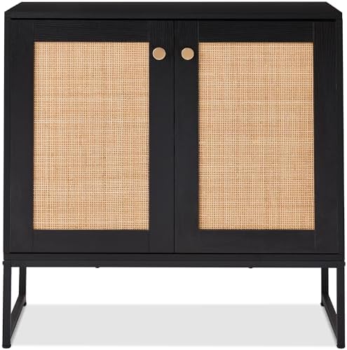 Best Choice Products 2-Door Rattan Storage Cabinet, Accent Furniture, Buffet by BestChoiceProducts