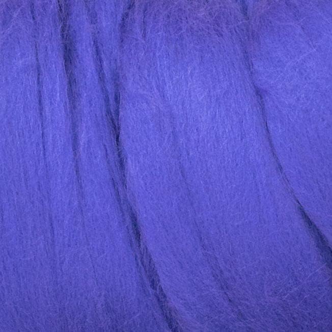 Kondoos Colored Natural Wool roving, 8 OZ. Best Wool for Needle Felting, Wet Felting, handcrafts and Spinning. (Purple)