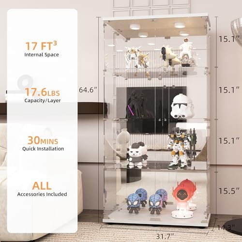 LFT HUIMEI2Y 4-Tier Glass Cabinet - Image 3