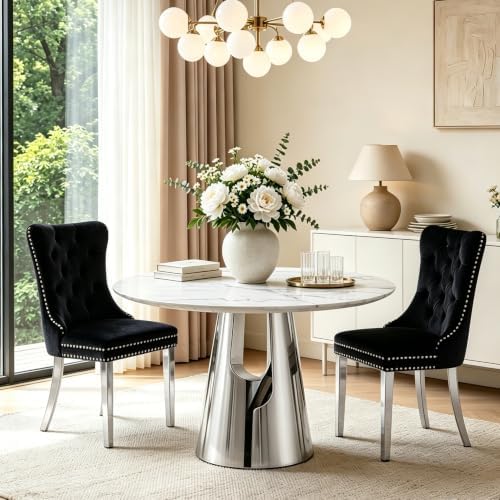 45” Round Dining Table Set For 2, Kitchen Table - Image 2
