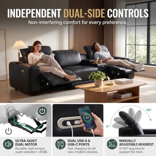 Power Recliner Sectional Sofa - Image 3
