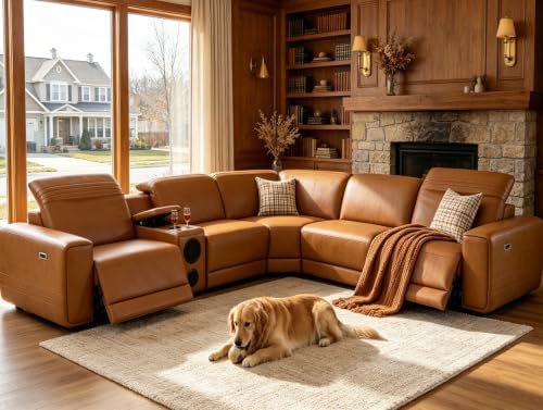 Power Reclining Sectional Sofa by PonlivingFurniture