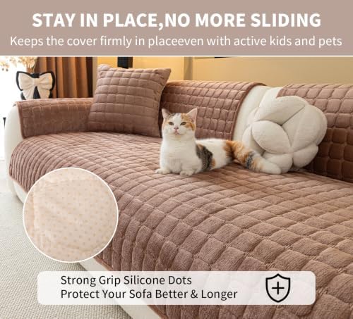 Sectional Velvet Couch Covers for 1 Seat, 35.4"x35.4" - Image 4