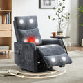 Manual Swivel Rocker Recliner Chair by EZZUP