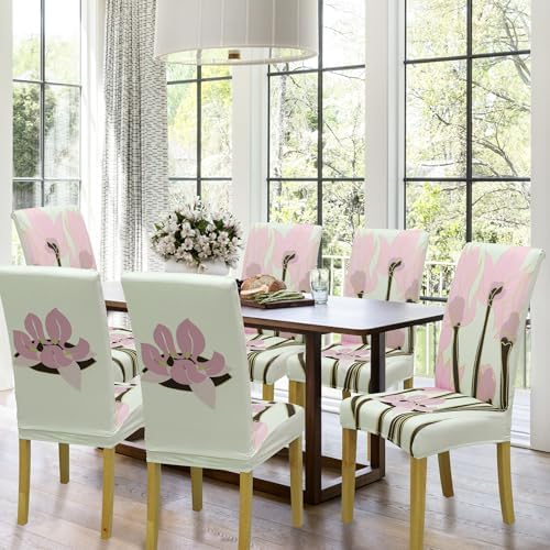 Dining Chair Covers, Stretch Seat Covers, Washable Furniture Protector - Image 2