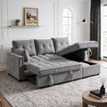 NicBex 71" L Shaped Queen Pull Out Sofa Bed by NicBex