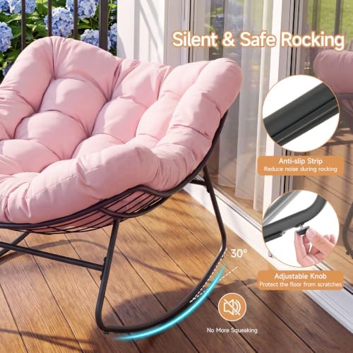 Papasan Rocking Chair, Oversized Outdoor Egg Chair - Image 4