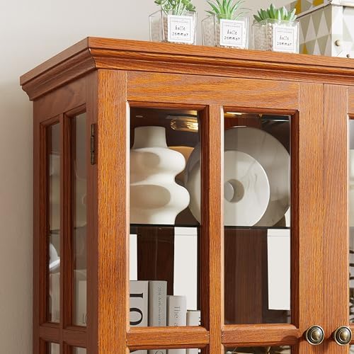 68" H Glass Curio Display Cabinet - Image 6