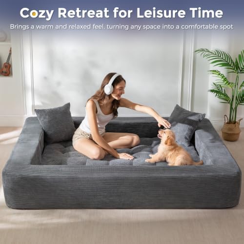MAXYOYO Folding Sofa Bed, Convertible Boneless Loveseat Couch - Image 3