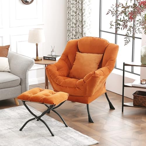 Lazy Chair with Ottoman, Comfy Reading Chair - Image 2