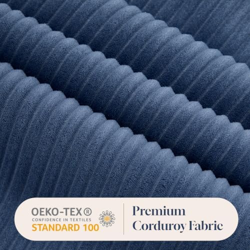 Corduroy Cloud Couch Modular Sectional Sofa, Oversized Deep Seat Modern - Image 6
