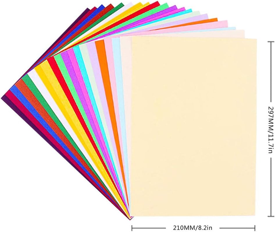 Colored Cardstock A4 100 Sheet Card Stock Paper 230gm- More Fun Crafting and Decorating - Sketch and Cutting Paper - 30 Assorted Colours
