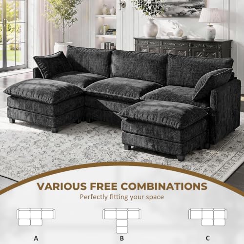 LEVELEVE 112.5" U-Shape Modular Sofa - Image 3
