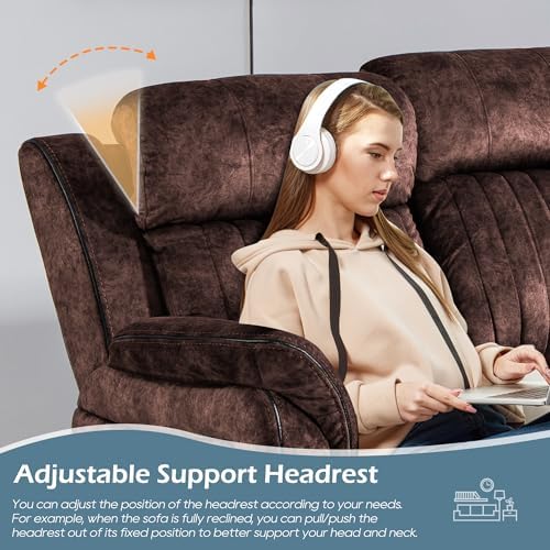 Zero Gravity Reclining Sofa Set, Power Recliner Living Room Set - Image 5