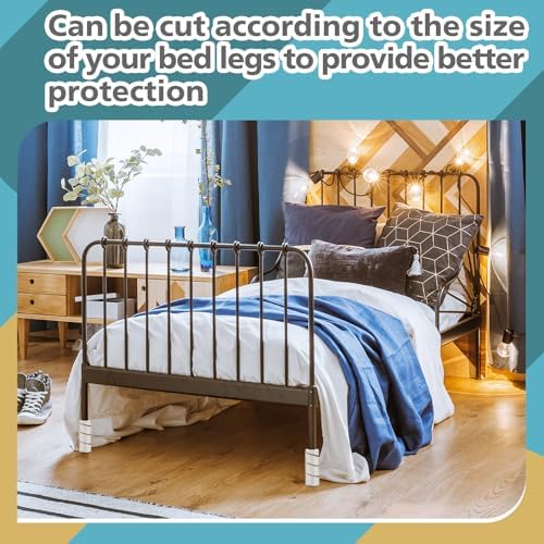 ReliThick 4 Pcs Bed Frame Toe Protectors 6" Bed Leg Covers - Image 6