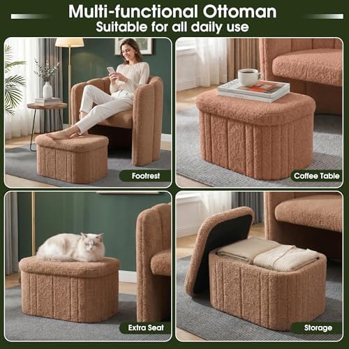 Homkdom Barrel Accent Chair - Image 6