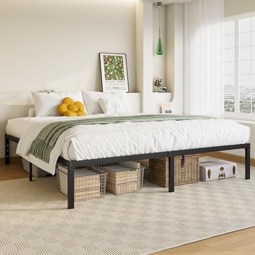 Allewie King Size Bed Frame, 14 inch Metal Beds - Image 3