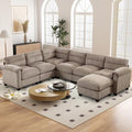 HAOMARKETS 115" Modular Sectional Sofa Couch by HAOMARKETS