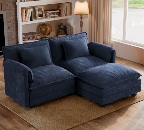ELUCHANG 79" Oversized Modular Sectional Sofa, Comfy Chenille Cloud Couch by ELUCHANG