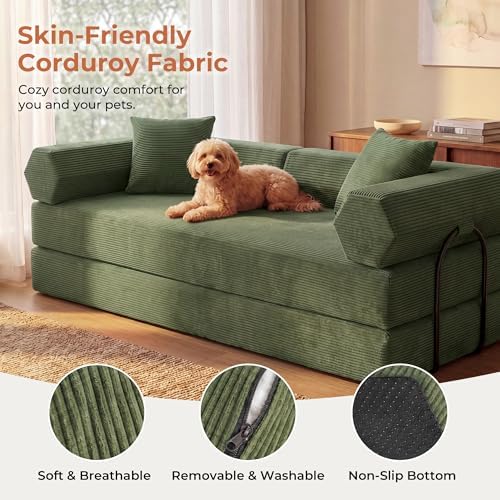 79" Convertible Sofa Bed, Boneless Couch - Image 5
