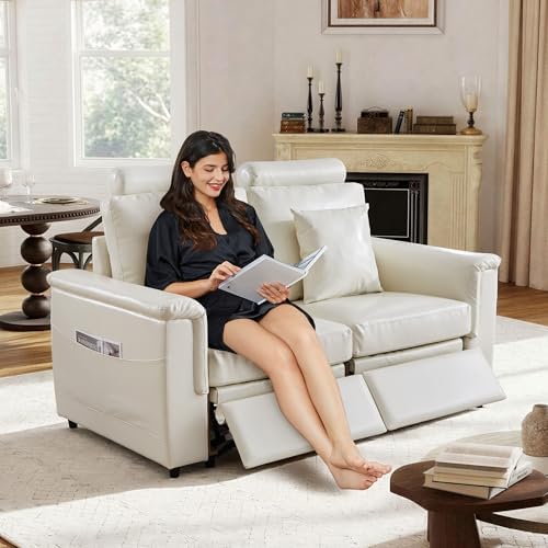 ORRD Power Reclining Sectional Sofa, Electric Loveseat Recliner - Image 3