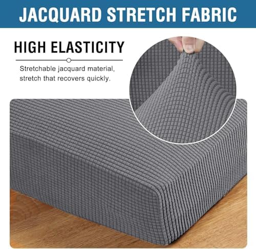 H.VERSAILTEX Super Stretch Individual Seat Cushion Covers Sofa Covers Couch - Image 4
