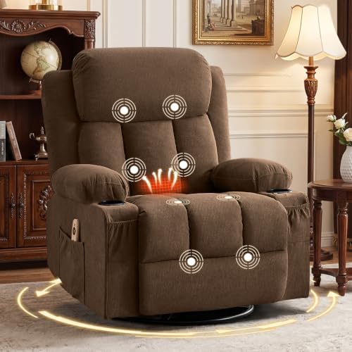 Swivel Rocker Recliner Chair by Bosmiller